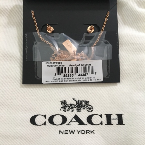 Open Circle Necklace & Tea Rose Stud Earrings Set - Picture 3 of 3